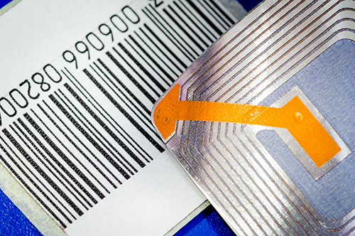 Image of RFID tag and bar code